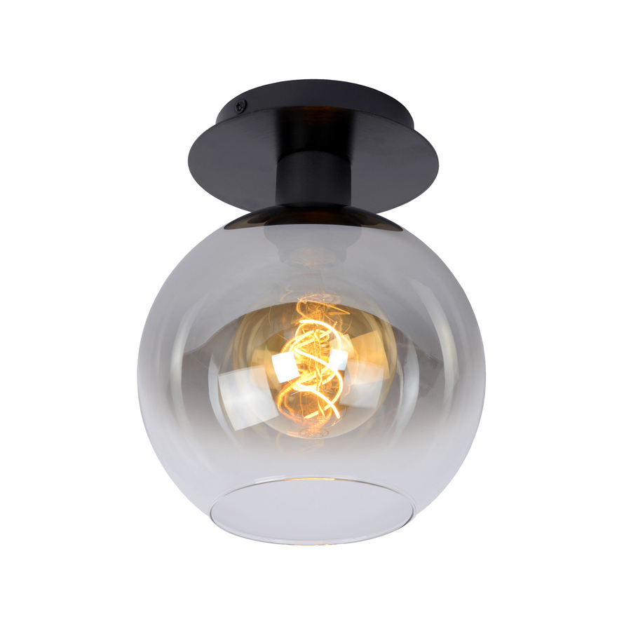 Lucide Deckenlampe Marius Glasschirm Schwarz 1 Flammig Deckenleuchte Lampe Spot B-Ware - 5411212740984