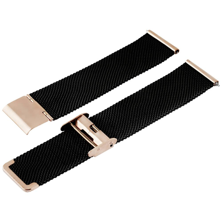 XCOAST SIONA 2 Smartwatch 42mm Schwarz Roségold Uhr Watch Fitnessuhr Trackinguhr