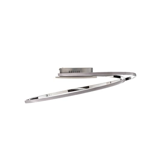 Lindby Dorle LED-Deckenleuchte Deckenlampe Deckenlicht Lampe Licht chrom Ø 60435