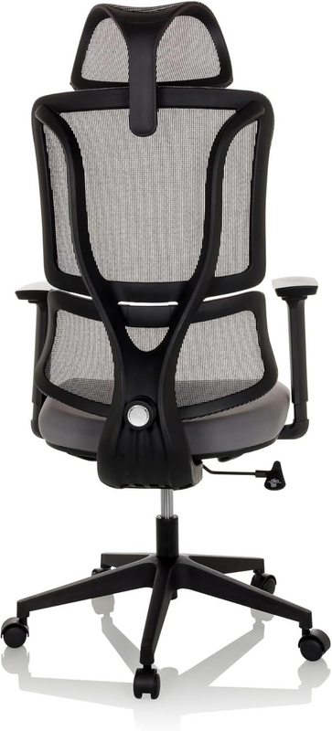 My Buero Bürostuhl Drehstuhl Ergomy Sitz Stoff Rücken Netzstoff Grau Office Stuhl B-Ware - 884002