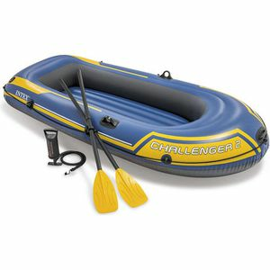 Intex   Bootset  Challenger 2 Schlauchboot Boot Luftpumpe 2 Paddel Bis 170 Kg B-Ware