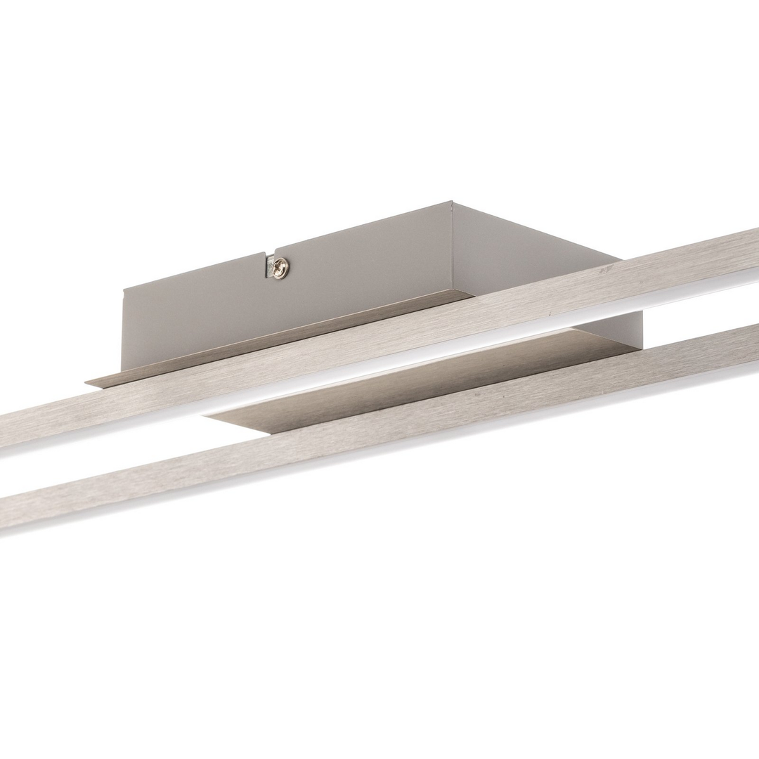 Briloner Deckenlampe Frame Deckenlampe Lampe 3 Stufig Dimmbar Alu 110 X 12 Cm B-Ware