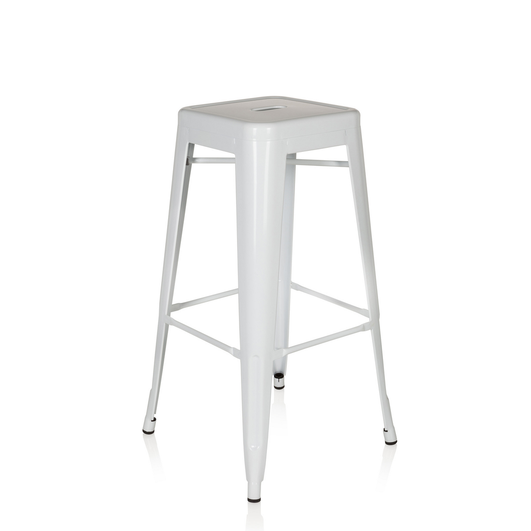 Hjh Office Barhocker Vantaggio High Metallic Weiss Hocker Sitzmöbel Möbel Sitz B-Ware - 4251084662301