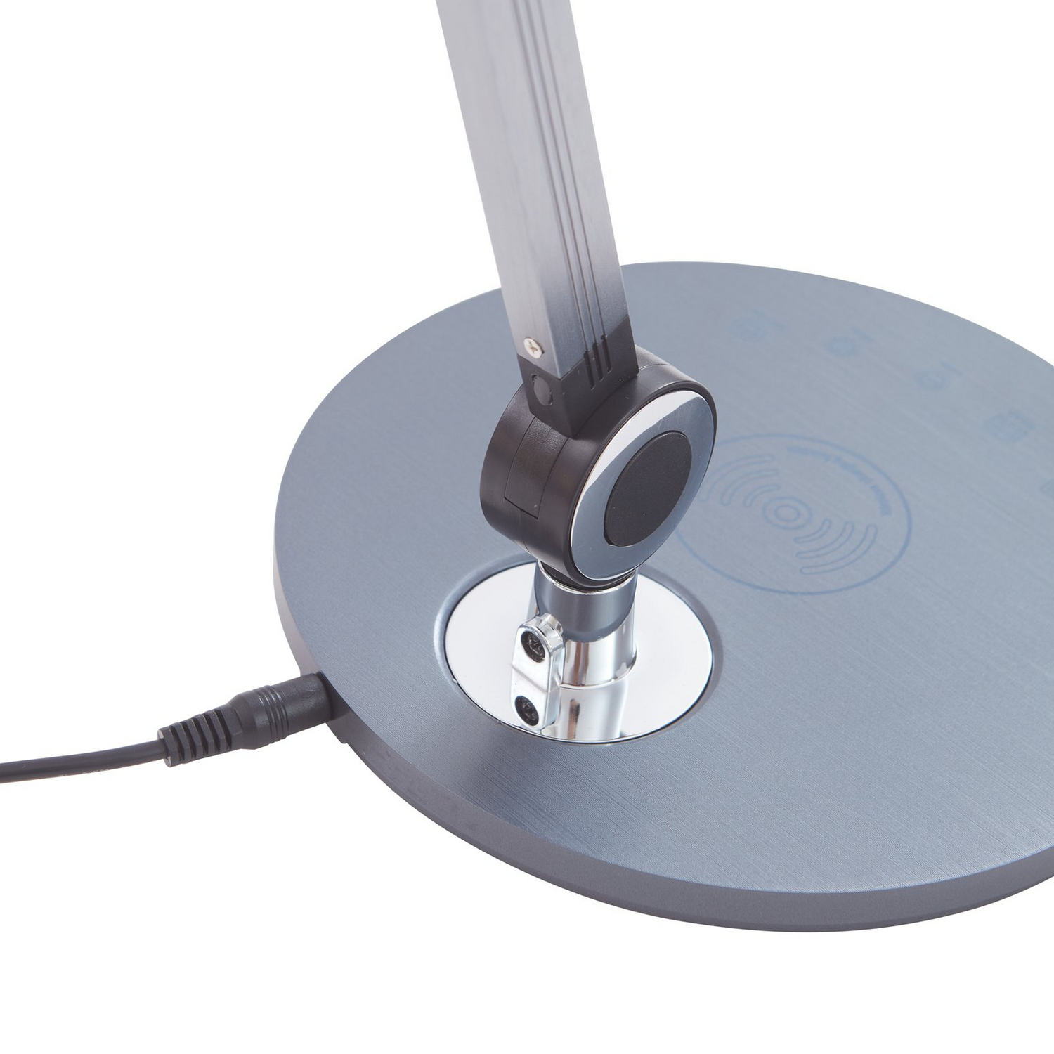 B-Ware Lindby Tischleuchte Lampe Led Nyxaris Grau Metall Ladestation Touchdimmer845