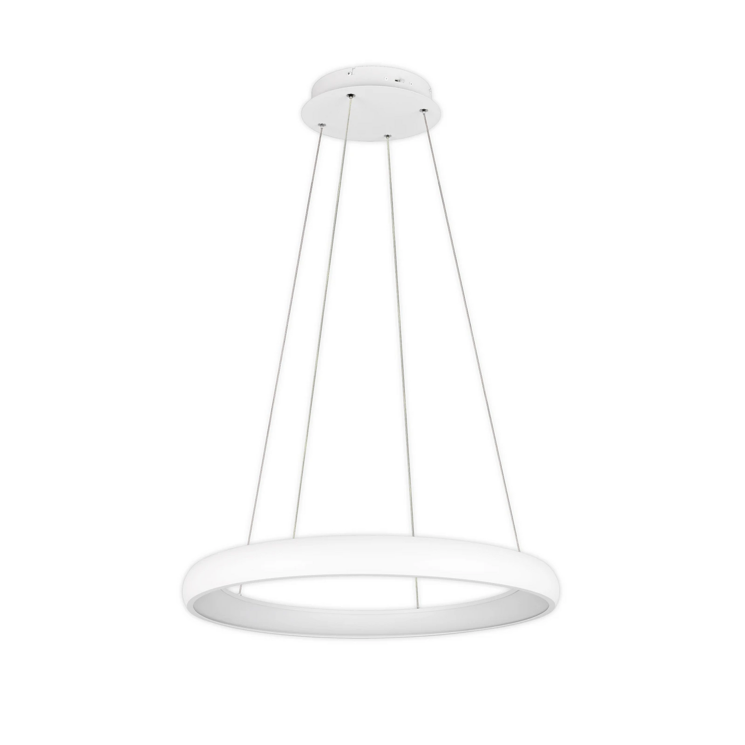 Trio Lighting LED-Hängeleuchte Cardona Ø 75 cm weiß CCT Metall Deckenlampe Lampe