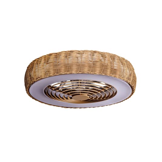 Mantra Iluminación Deckenventilator Ventilator LED Rattan braun Fernbedienung di - 8435153278112