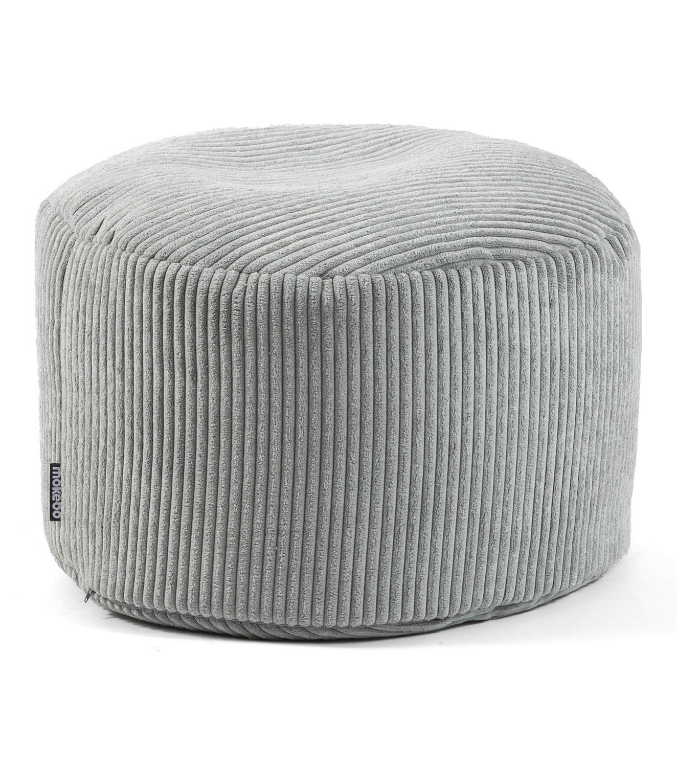 Pouf Hocker Sitzhocker Mokebo Bodenkissen Sitzkissen Cord Grau Fußhocker Puff