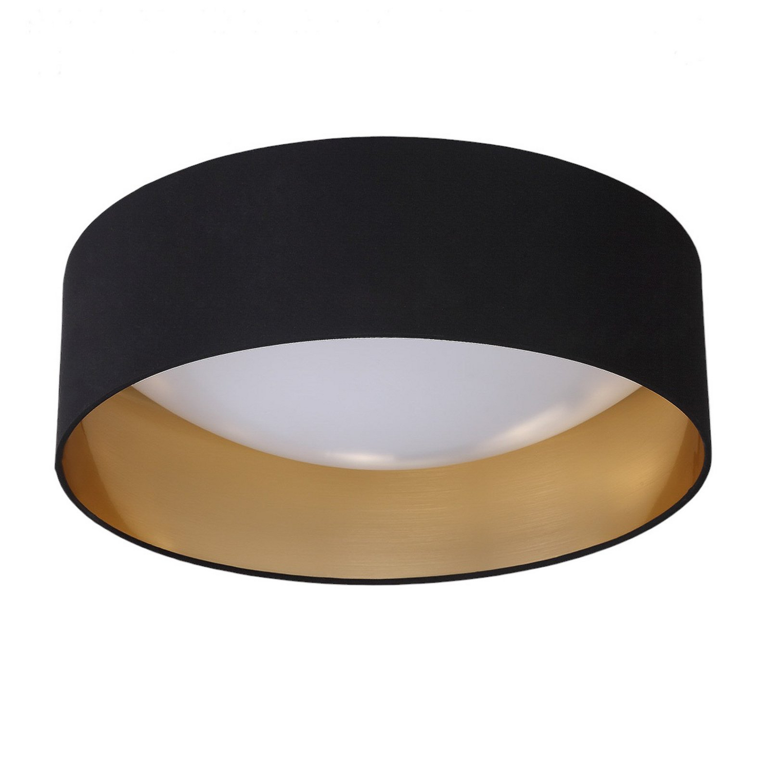 Lindby Stoff Deckenlampe Coleen Deckenlampe Lampe Leuchte Licht Schwarz Gold Led B-Ware - 4251096513301