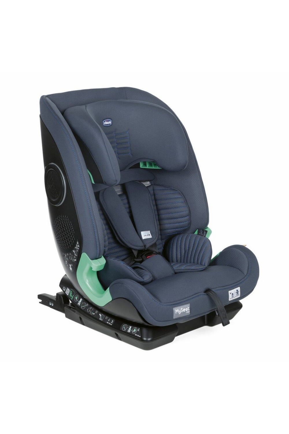 B-Ware Chicco Myseat I Size Air Autositz Kindersitz Babysitz Sitz 76 150 Cm Schwarz