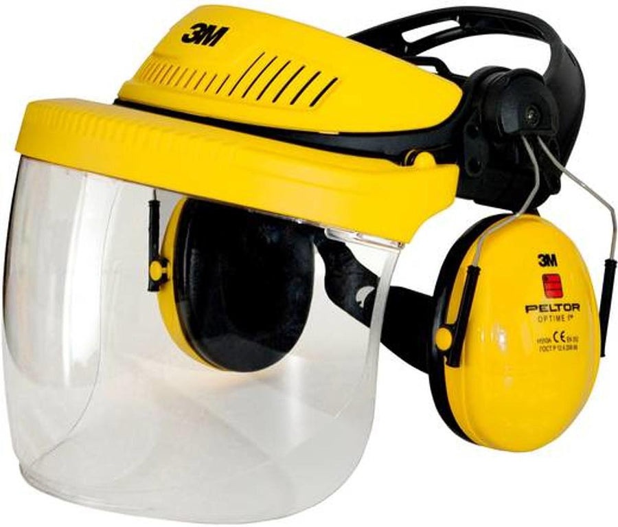 3 M 7100029146 Forstschutzhelm G500 Mit Integriertem Klarsichtvisier Orange B-Ware - 4046719892204