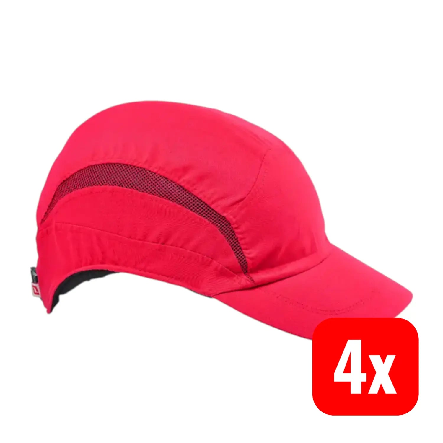 B-Ware 3 M Anstosskappe Schutzkappe Basecap Rot Classic Standard Schweißband 4 Stück - 4054596715325