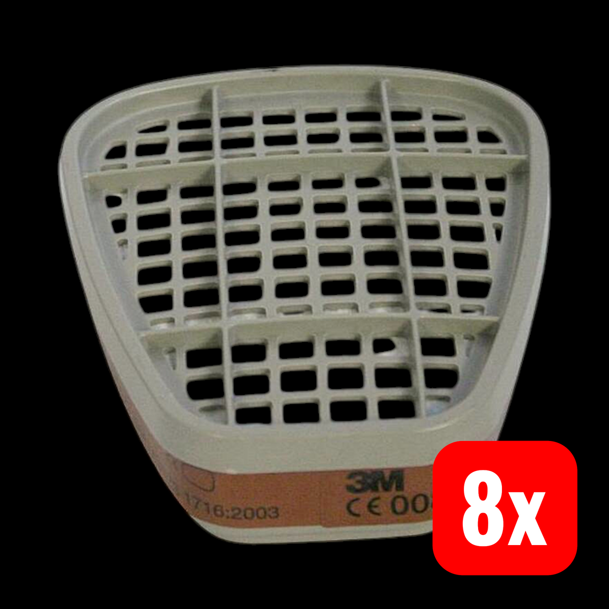 3M Gasfilter 6051A1 Ersatzfilter Partikelfilter Mundschutz Arbeitsschutz 8 STÜCK - 4046719694969