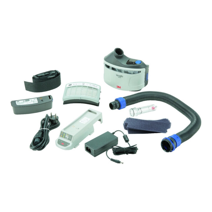 3 M Gebläseatemschutz Set Atemschutzsystem Versaflo Tr300+ Start Elektromotor B-Ware - 4054596175389
