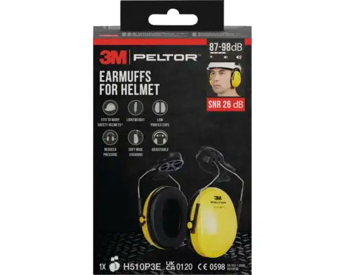 B-Ware 3 M Gehörschutz Kapselgehörschutz Ohrschutz Helm Gelb Kunststoff 1 Stück - 5902658102981
