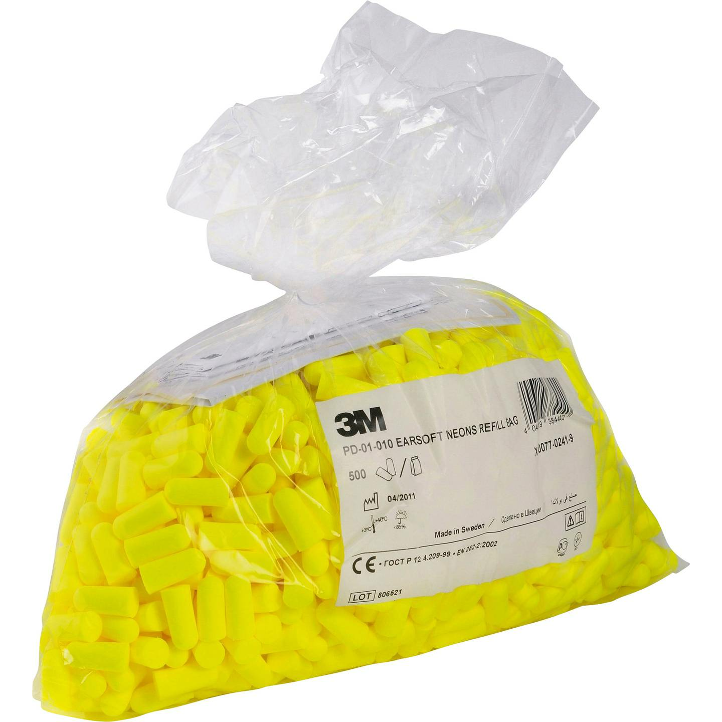 B-Ware 3 M Ear Pd01010 Gehörschutzstöpsel Ohrstöpsel Gehörschutz Nachfüllpackung Gelb  - 4046719384440