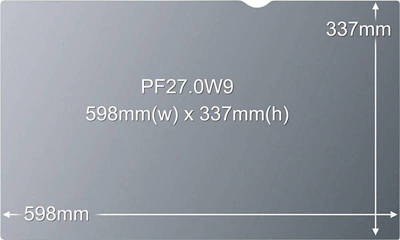B-Ware 3 M Pf27.0 W9 Blickschutzfilter Standard Blickschutz Folie 68.6 Cm Bildformat 16:9 - 51128797730
