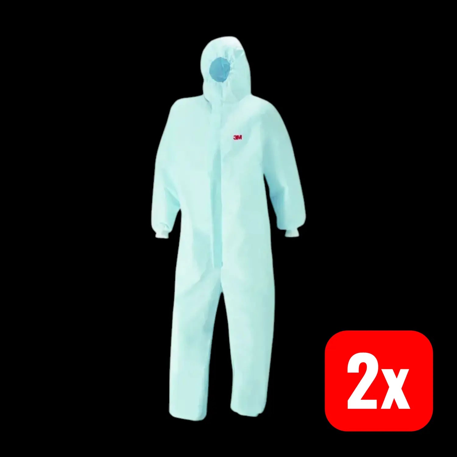 B-Ware 3 M Schutzanzug Overall Anzug Weiß Größe S Staubschutzanzug Einweganzug 2 Stück - 4046719833542