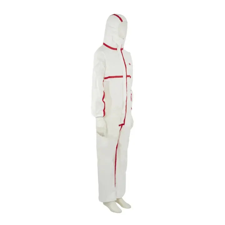 B-Ware 3 M Schutzanzug Overall Anzug Weiß Rot Kapuze Typ 4/5/6 Größe 4 Xl 5 Stück - 8887862438392