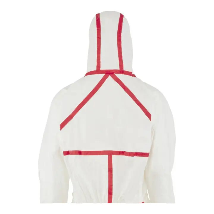 B-Ware 3 M Schutzanzug Overall Anzug Weiß Rot Kapuze Typ 4/5/6 Größe 4 Xl 5 Stück - 8887862438392