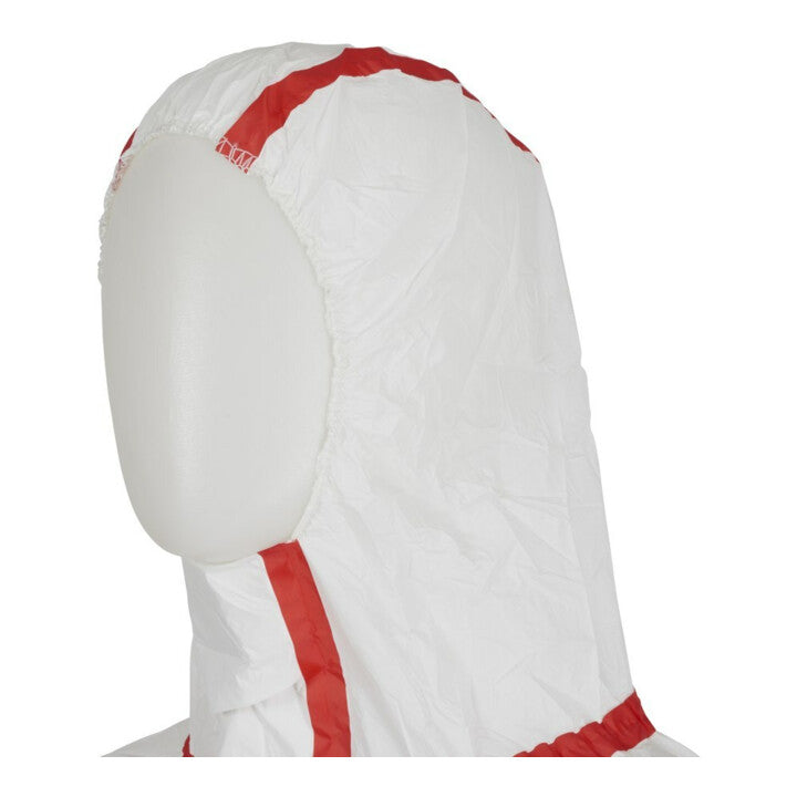 3M Schutzanzug Overall Anzug weiß rot Kapuze Typ 4/5/6 Größe 4XL 10 STÜCK - 8887862438392