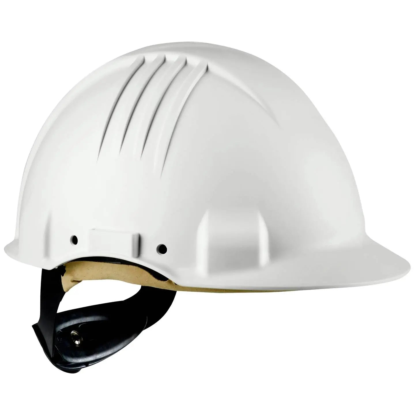 B-Ware 3 M Temp Schutzhelm Helm Dielektrisch 1000 V Weiß Lederschweißband Kopfband 50365 - 4054596015340