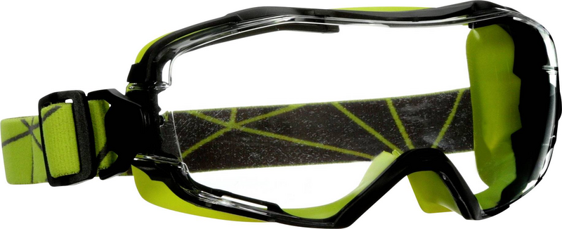 3 M Vollsichtbrille Schutzbrille Polycarbonat Rahmen Limettengrün Antibeschlag B-Ware - 4054596775534