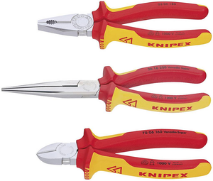 B-Ware Knipex 00 20 12 Vde Zangen Set 3teilig Heimwerker Kombizange Flachrundzange