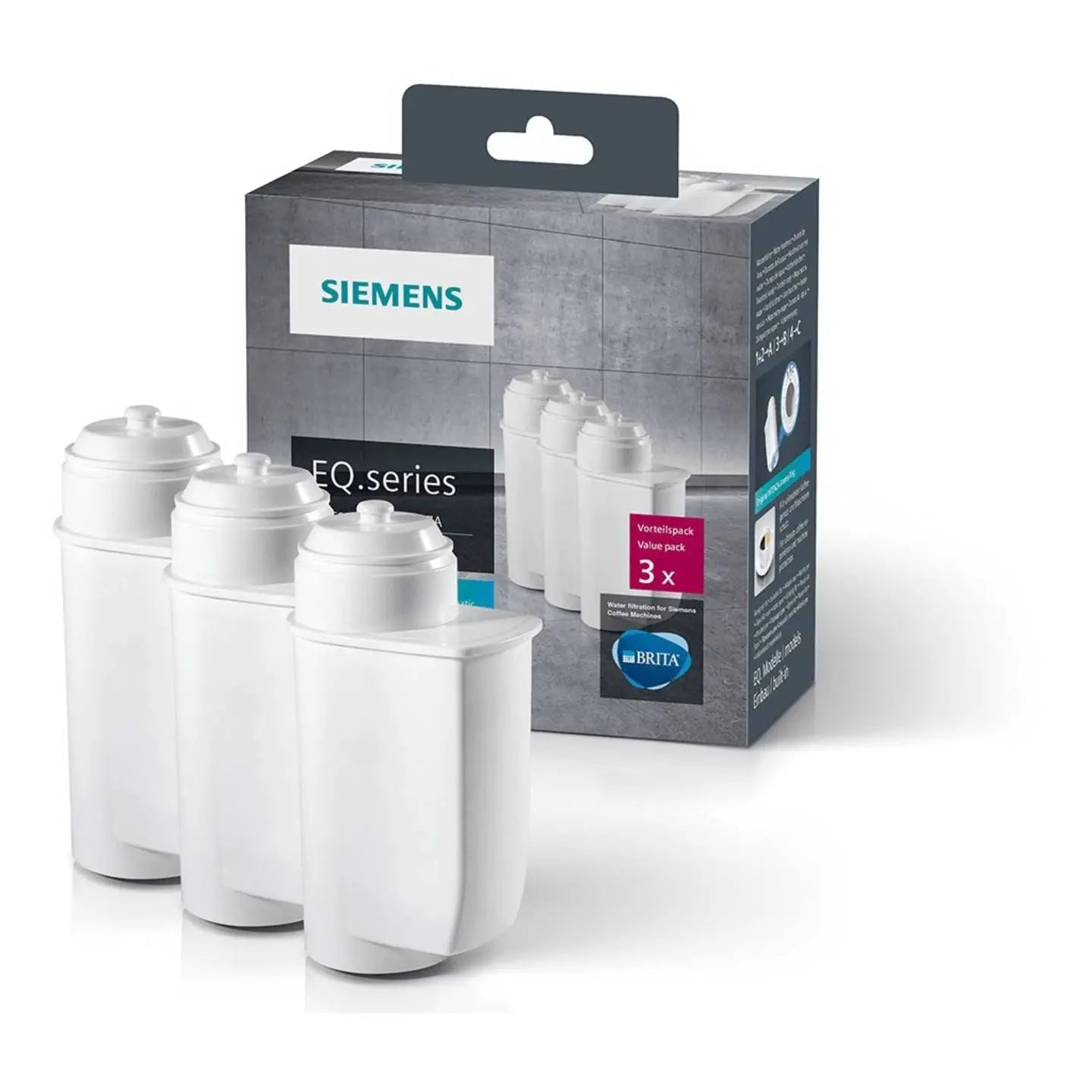 B-Ware Brita Wasserfilter Filterpatrone Siemens E Qseries Kaffeemaschine 3er Pack - 4242003900437