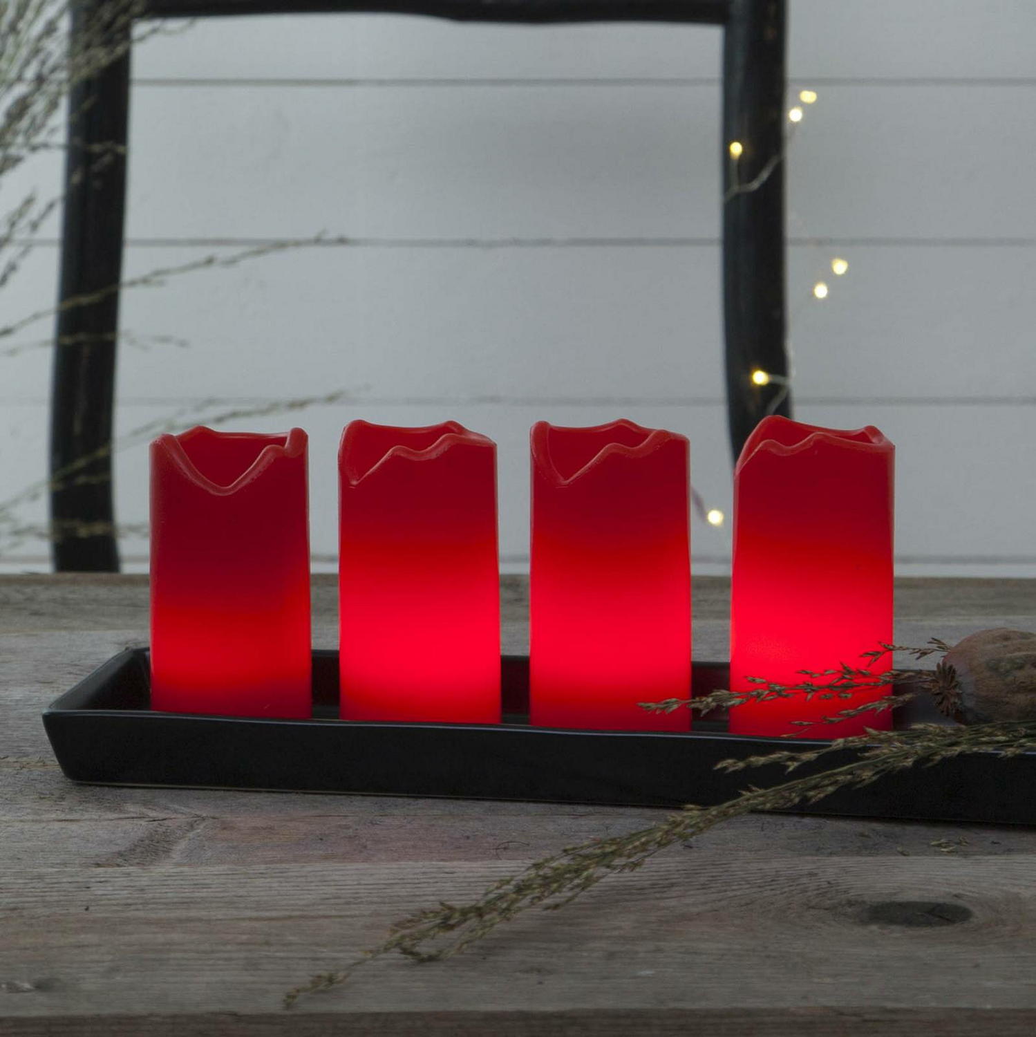 B-Ware Star Trading Candle Led Kerzen Kerzen Lichter 4 Er Set Fernbedienung Rot 2 Sets - 7391482067128