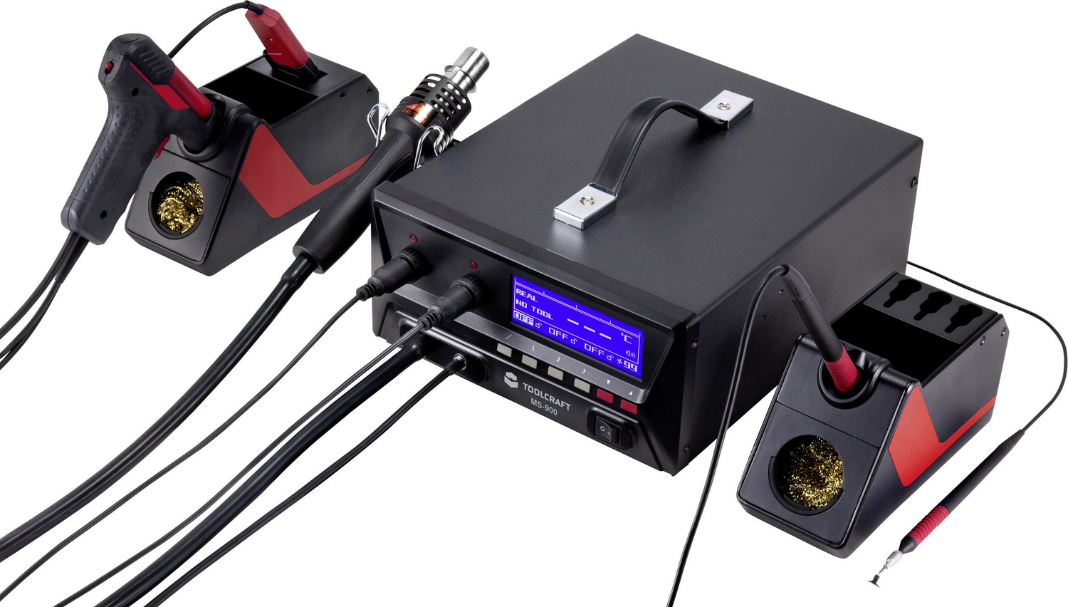 B-Ware Toolcraft Reparatur Station 900 W 4 In 1 überarbeitungsstation 150 500°C Station - 4053199932023