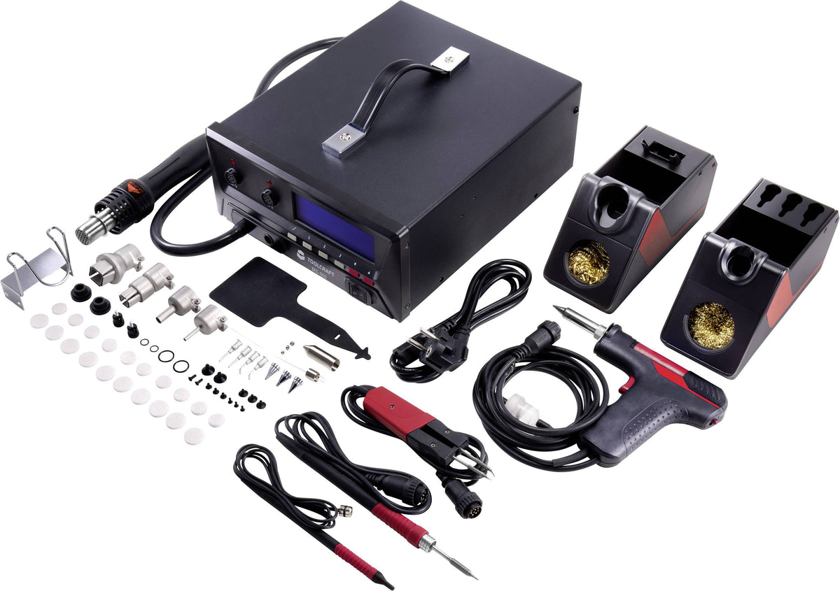 TOOLCRAFT Reparatur-Station 900 W 4 in 1 Überarbeitungsstation 150-500°C Station - 4053199932023