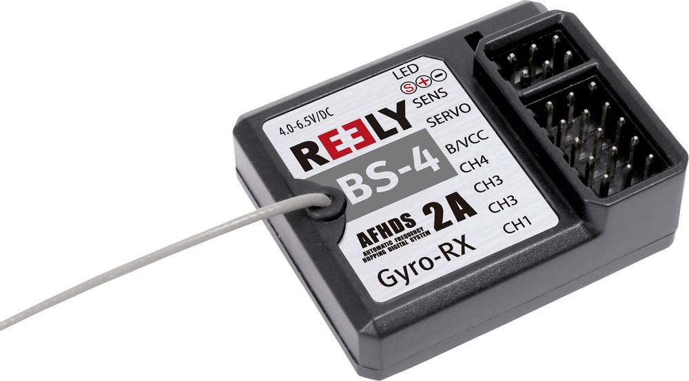 Reely 4-Kanal Gyro-Empfänger FS BS-4 2,4 GHz 32mm - 4016139165776