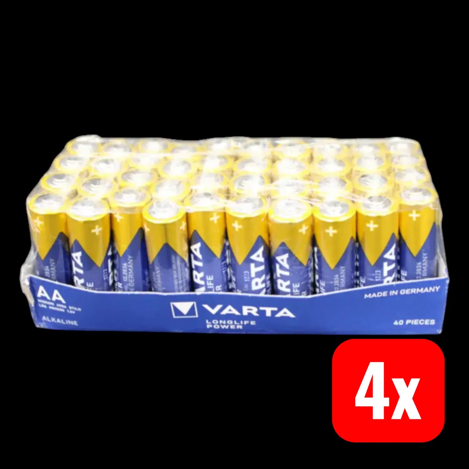 B-Ware Varta Longlife Mignon Aa Batterie Alkali Mangan 40 Stück Batterien Einweg 4 Sets - 4008496675739