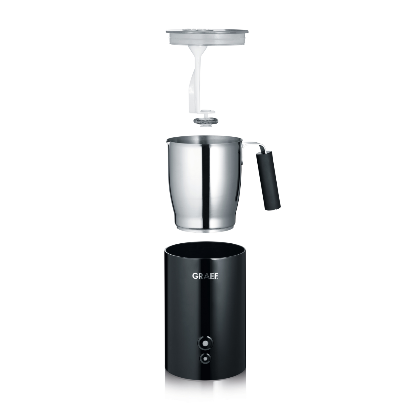 Graef MS702EU Milchaufschäumer Aufschäumer Milch Schwarz 450W DEFEKTWARE - 4001627002695