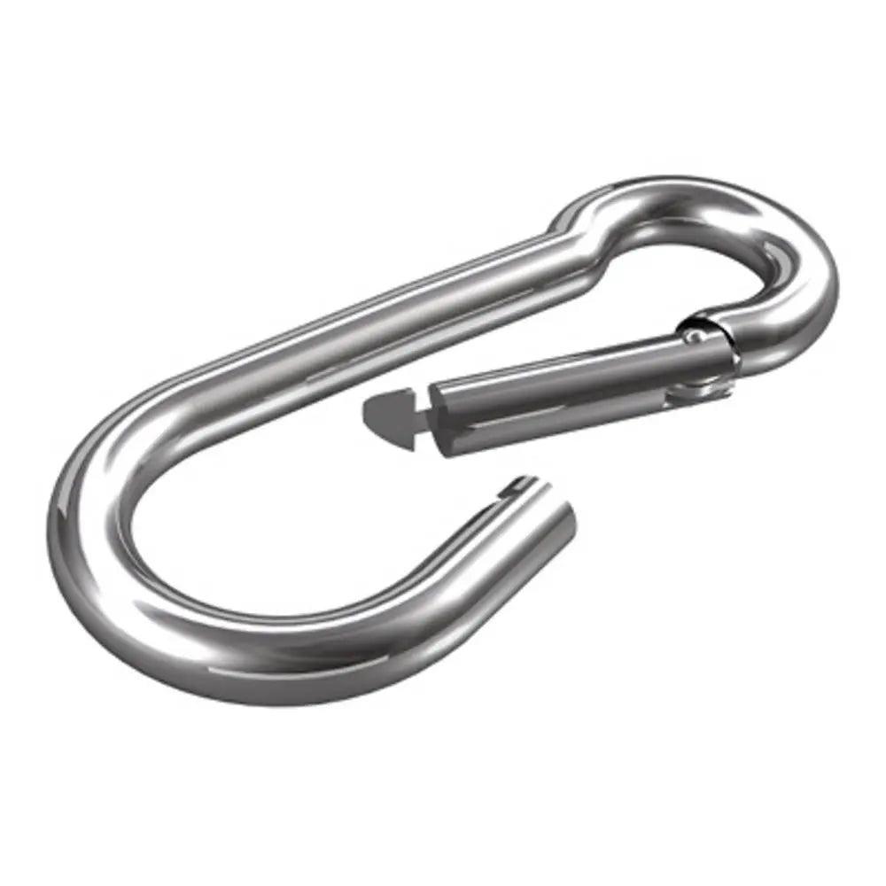 B-Ware Dörner Helmer Karabinerhaken Schnapphaken Edelstahl A2 Silber 8x80mm 6 Stück - 4002350031594