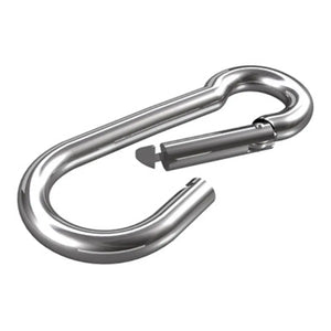 B-Ware Dörner Helmer Karabinerhaken Schnapphaken Edelstahl A2 Silber 8x80mm 6 Stück