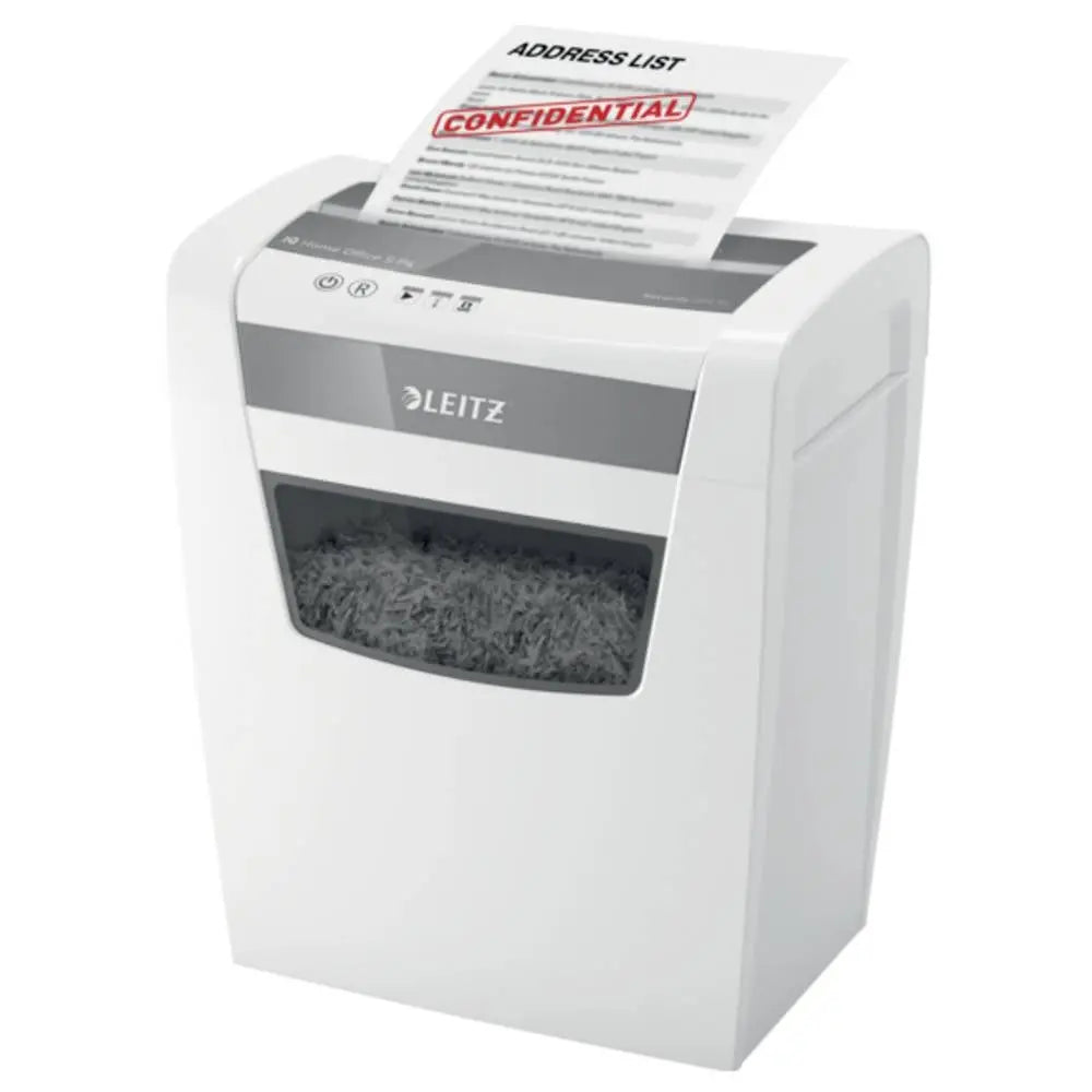 D-Ware Leitz Aktenvernichter Schredder Iq Home Office P4 8 Blatt 15 L Weiß Defektware