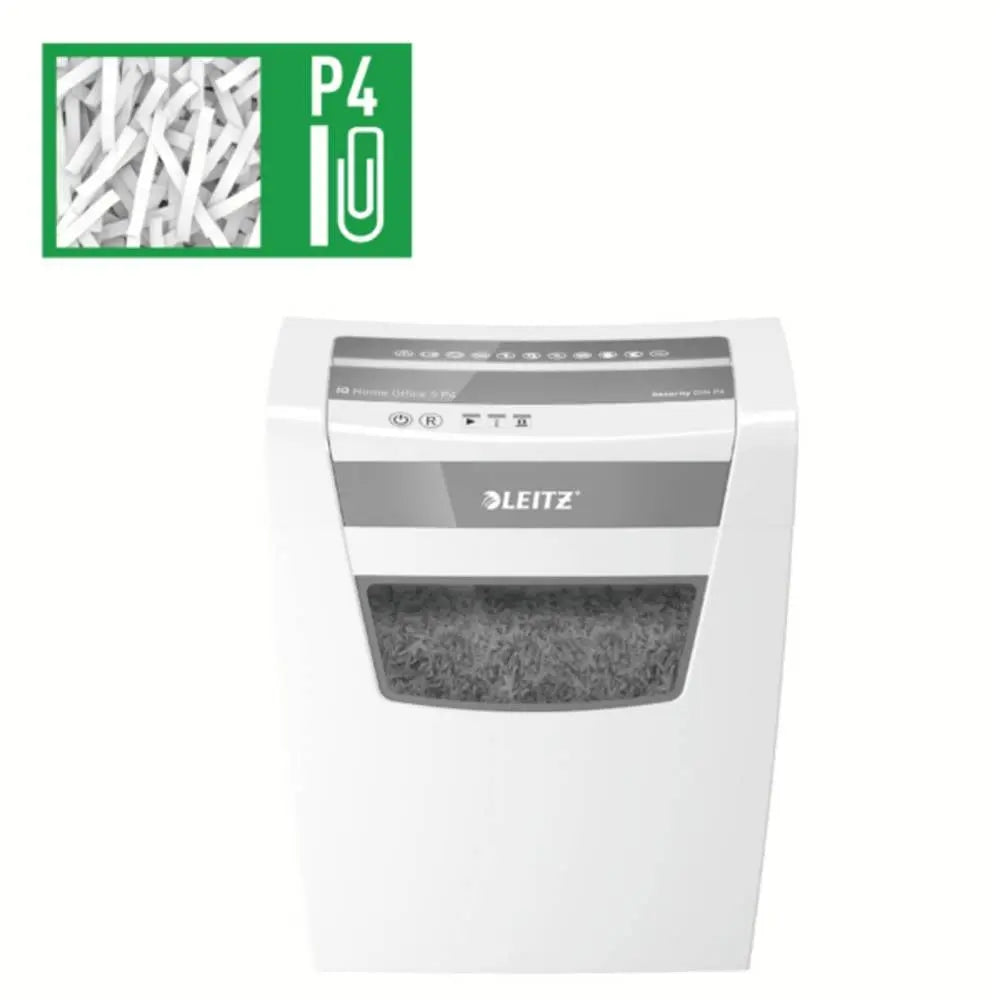 D-Ware Leitz Aktenvernichter Schredder Iq Home Office P4 8 Blatt 15 L Weiß Defektware