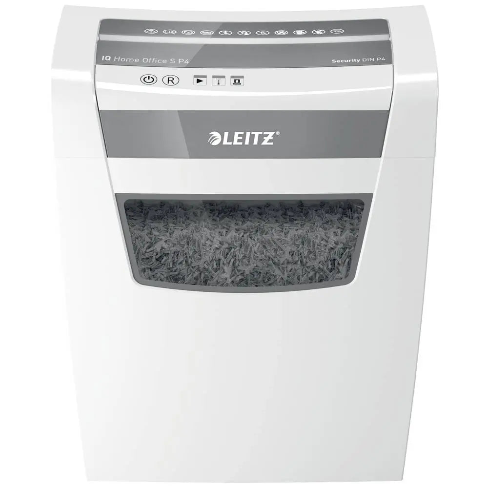 B-Ware Leitz Aktenvernichter Schredder Iq Home Office P4 8 Blatt 15 L Weiß Büroklammern - 4002432134977