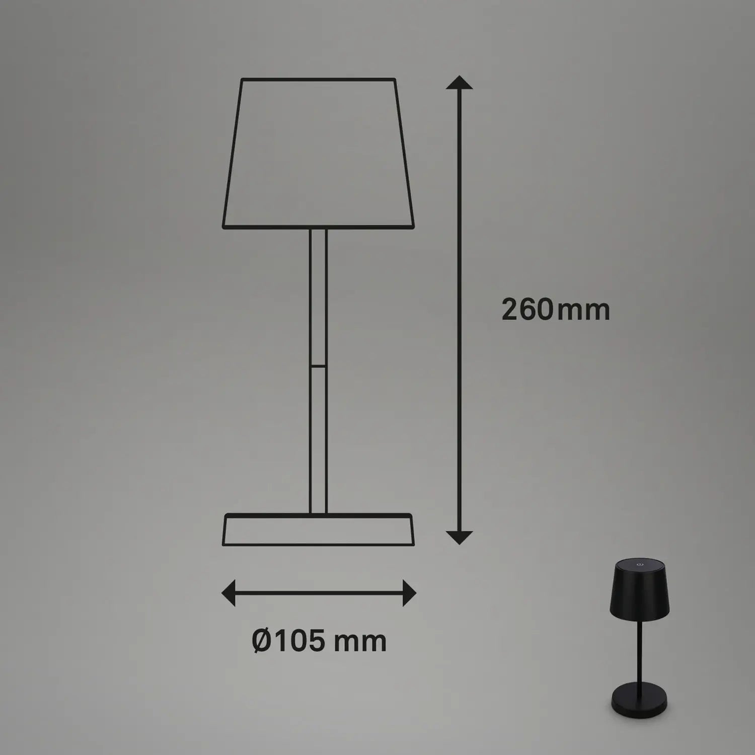 B-Ware Briloner Tischlampe Leuchte Led Boja Kabellos Dimmbar Spritzwasserschutz 5 Stück - 4002707438427