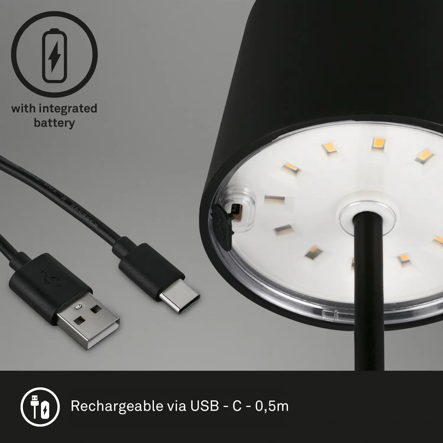 B-Ware Briloner Tischlampe Leuchte Led Boja Kabellos Dimmbar Spritzwasserschutz 5 Stück - 4002707438427
