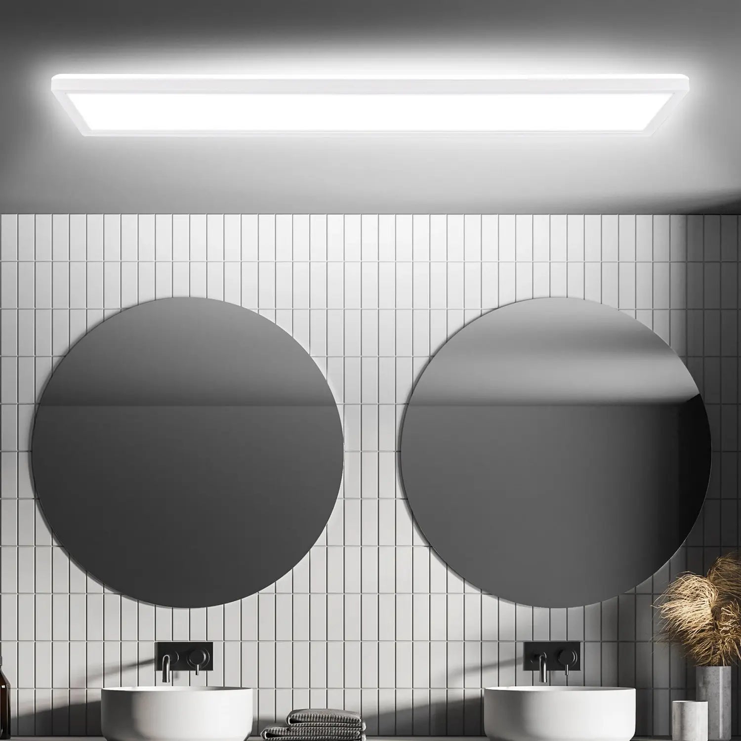 B-Ware Briloner Led Panel Move Sensor Deckenleuchte Panel 98x20cm Ip44 Kunststoff Weiß - 4002707460404