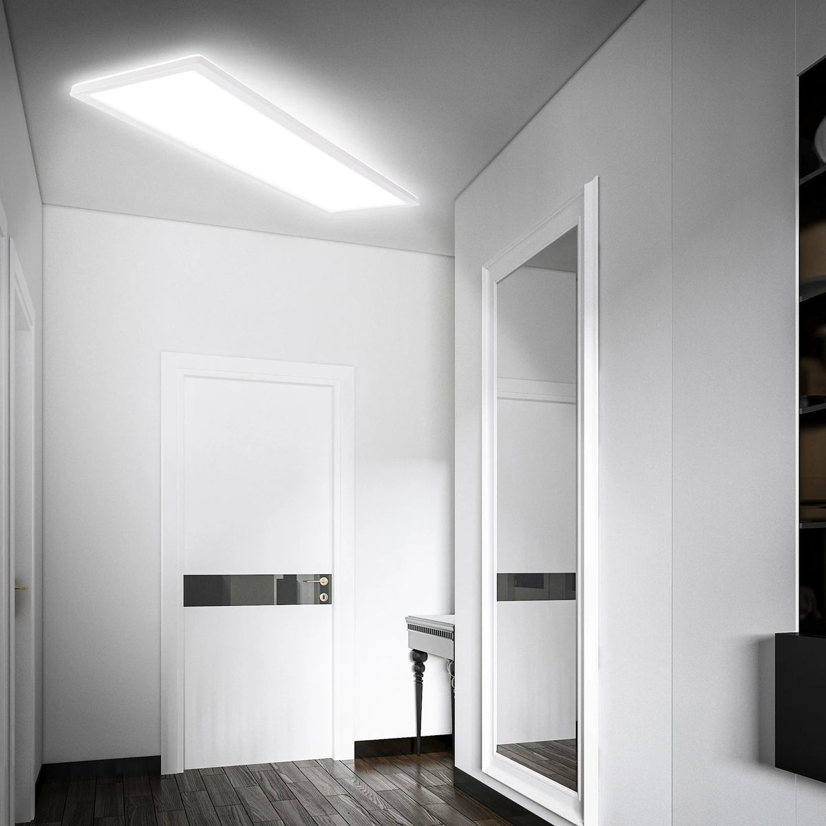 Briloner LED-Panel Move Sensor Deckenleuchte Panel 98x20cm IP44 Kunststoff weiß - 4002707460404