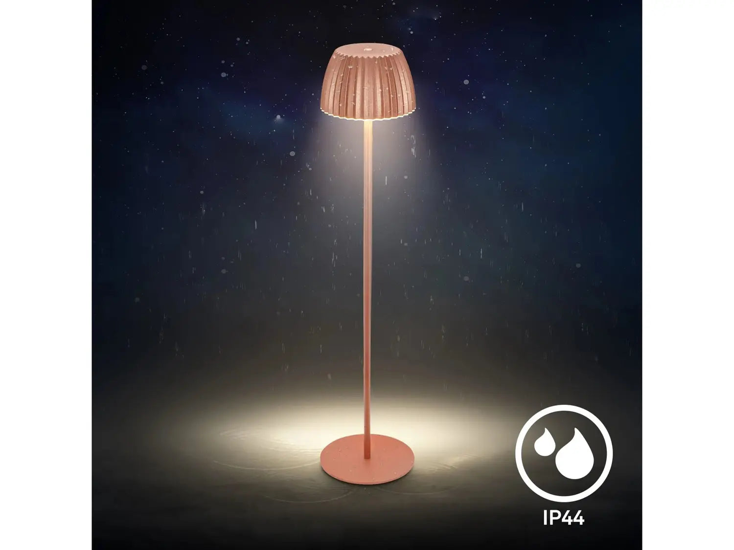 B-Ware Briloner Stehlampe Stehleuchte Led Akku Riffle Dimmbar Touch Kupferfarben Ip44 - 4002707482598