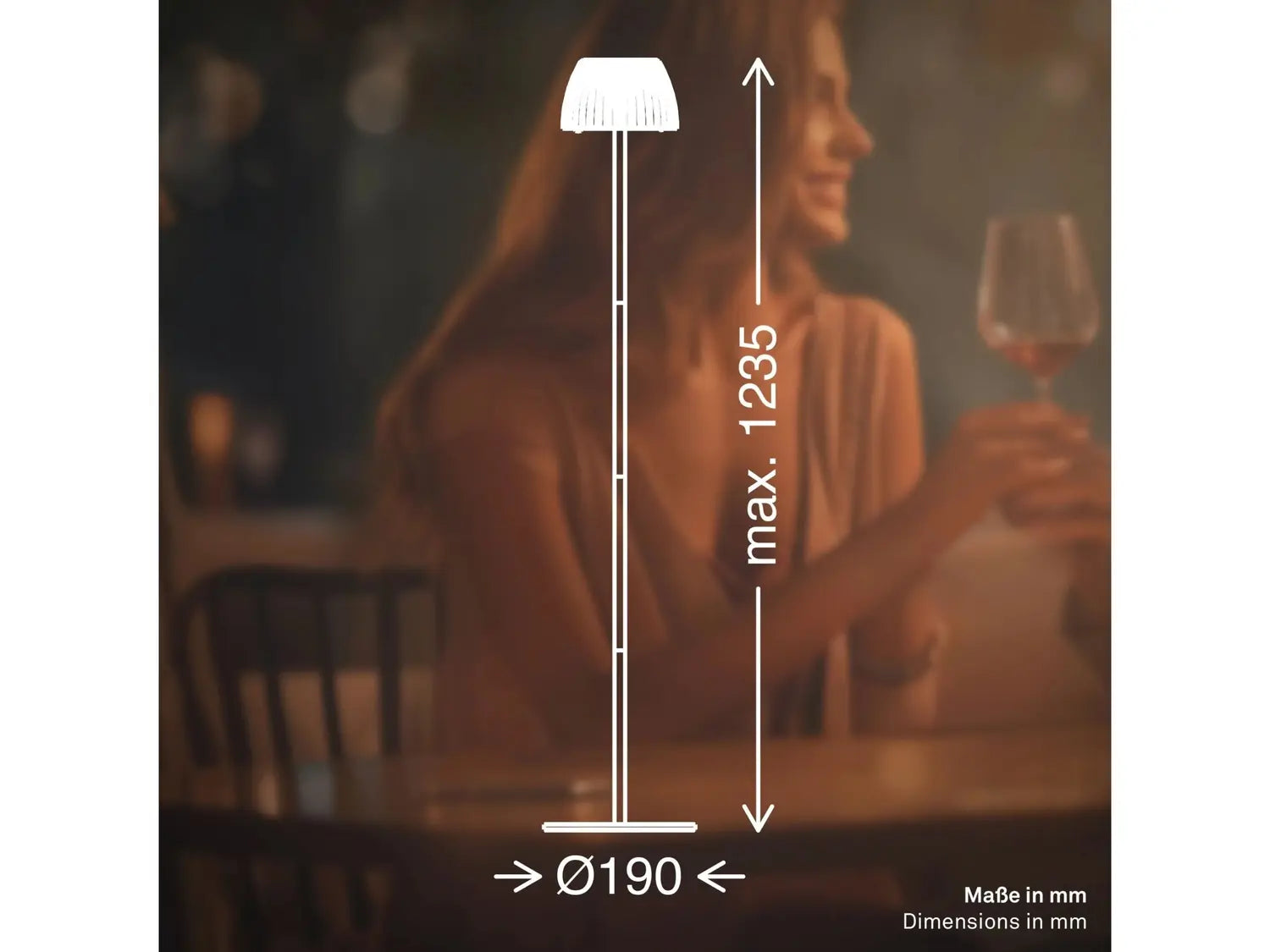 B-Ware Briloner Stehlampe Stehleuchte Led Akku Riffle Dimmbar Touch Kupferfarben Ip44 - 4002707482598