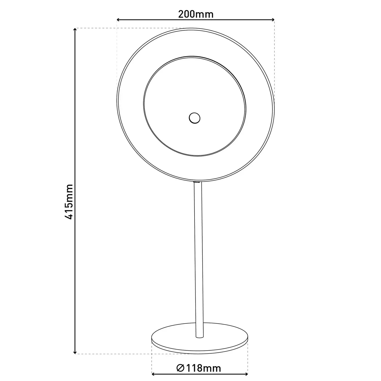 B-Ware Näve Tischleuchte Tischlampe Solan Led Akku Leuchte Solar Schwarz Braun Ip54 - 4003222897652