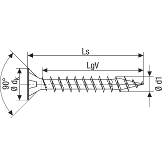 SPAX Universalschrauben Holzschrauben Schrauben 5x60 YELLOX gelb 500 Stück - 4003530005190