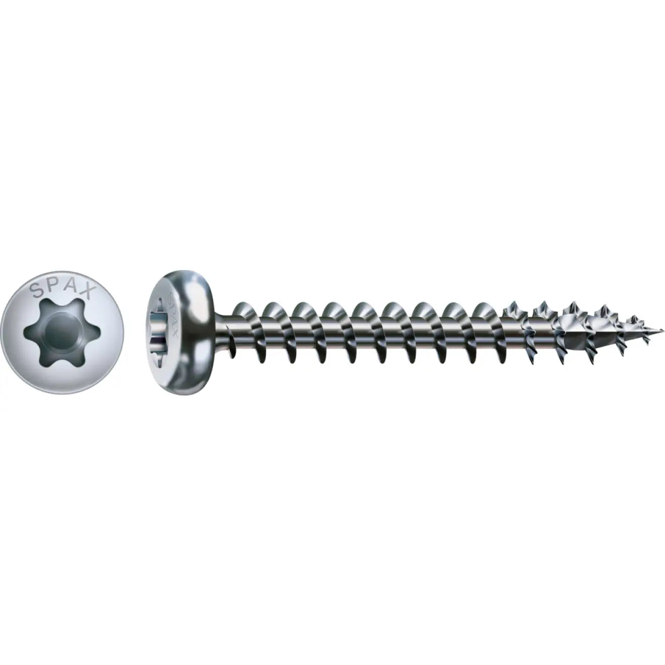 B-Ware Spax Universalschraube Holzschraube 6x50mm Vollgewinde Halbrundkopf Wirox 200 St - 4003530165085