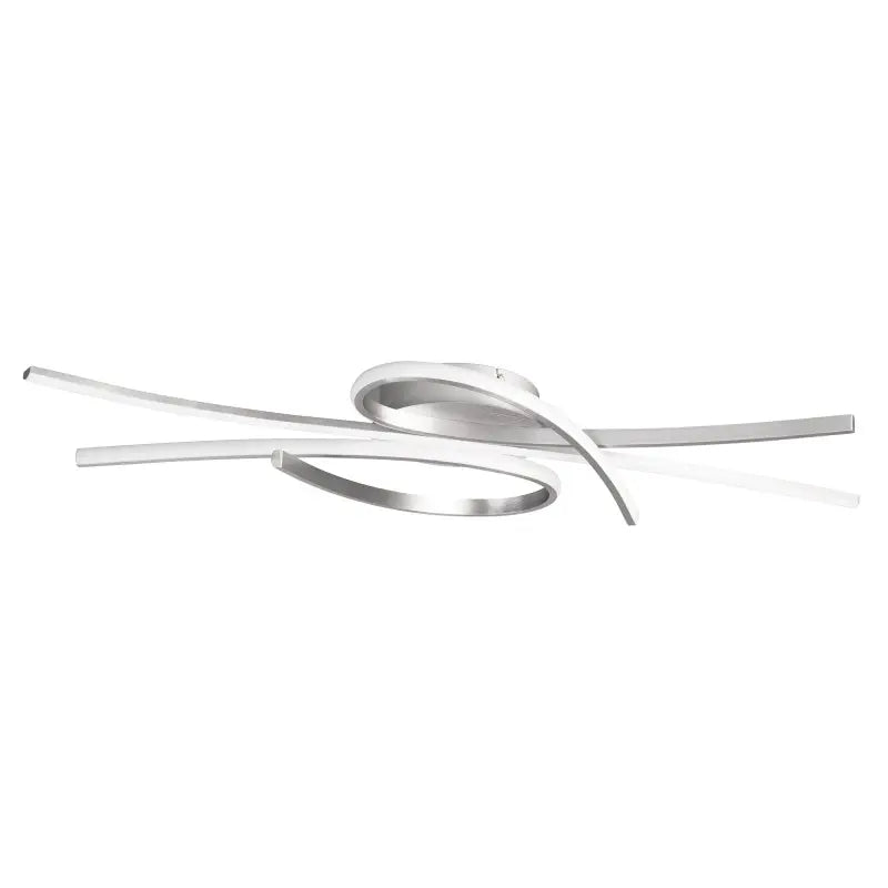 B-Ware Fischer & Honsel Deckenleuchte Lampe Led Biba Fernbedienung Nickel Metall 100 Cm - 4003694215206