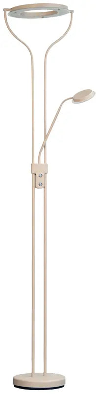 B-Ware Fischer Honsel Stehleuchte Stehlampe Led Davos Metall Sandfarben Wohnzimmer